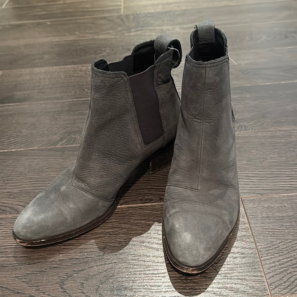 Rag and bone grey ankle booties